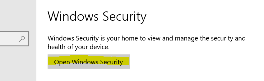 Windows Security